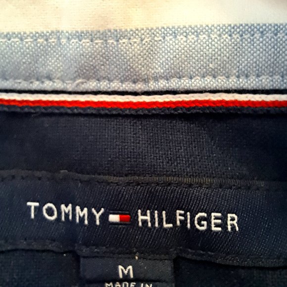 NWOT TOMMY HILFIGER MEN SHIRT Size M striped SHORT SLEEVES COLLAR BUTTON - Picture 10 of 11